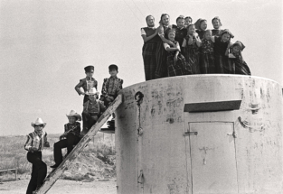 Kids on top of water tank